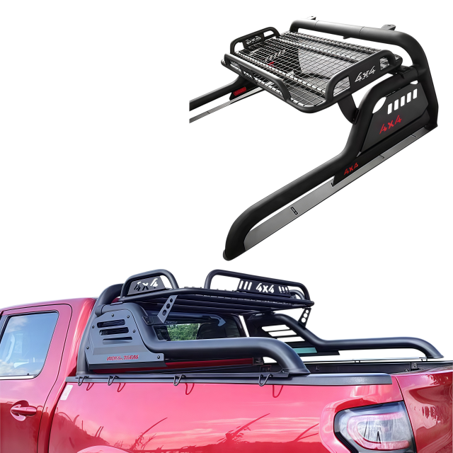 with Luggage Rack Universal Steel Anti Sport Roll Bars Rollbars for Triton L200 VW Amarok Mazda Bt50 Isuzu D-Max Hilux Revo Vigo Rocco