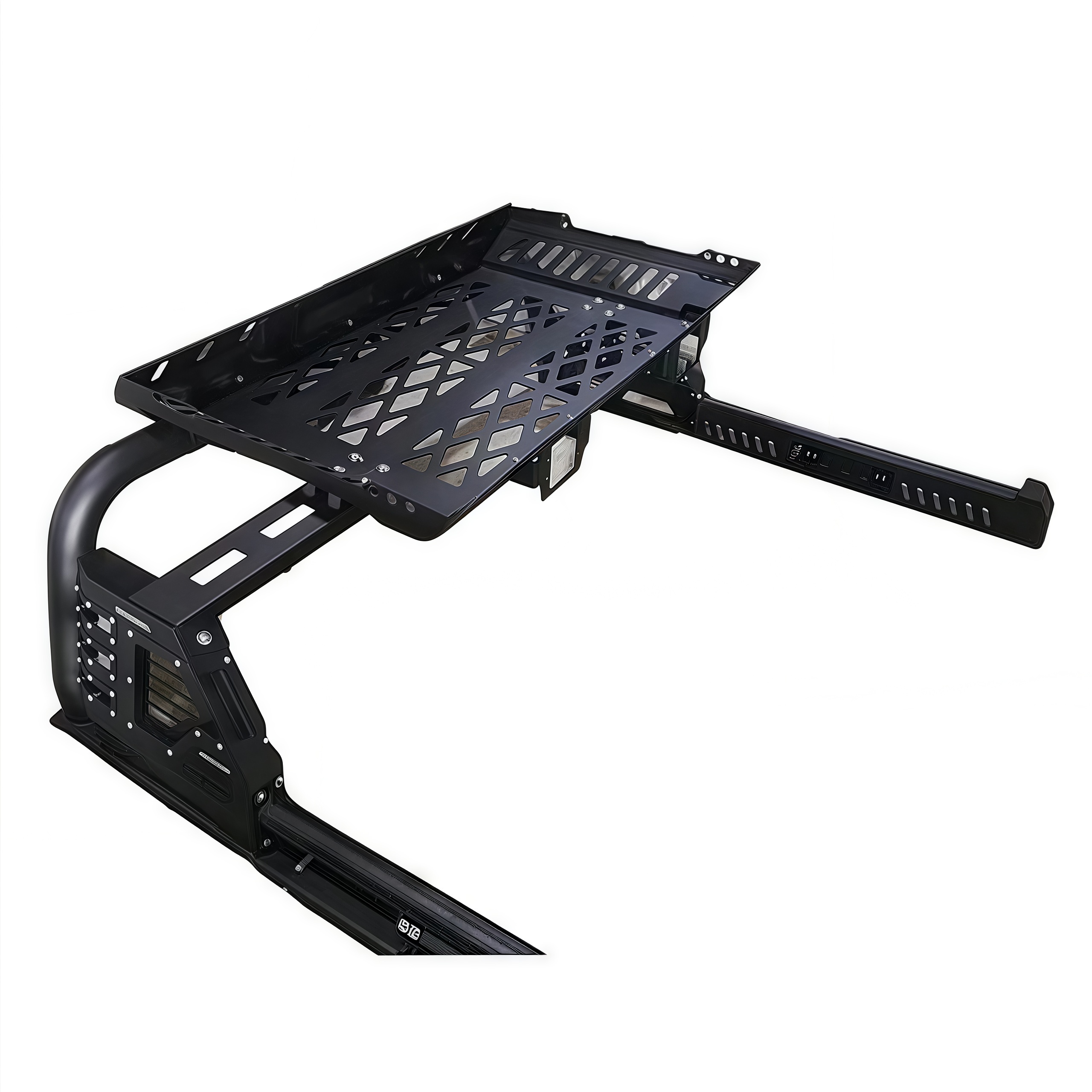 Hot Selling 4X4 Pickup Car Exterior Accessories Universal Steel Bed Rack Roll Bar with Basket for Triton Pickup Trucks Bed Bar