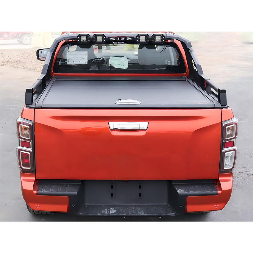 High Quality Iron Steel Bed Rack Bar Pickup 4X4 Offroad Accessories Roll Bar with Brake Lights for Hilux Revo