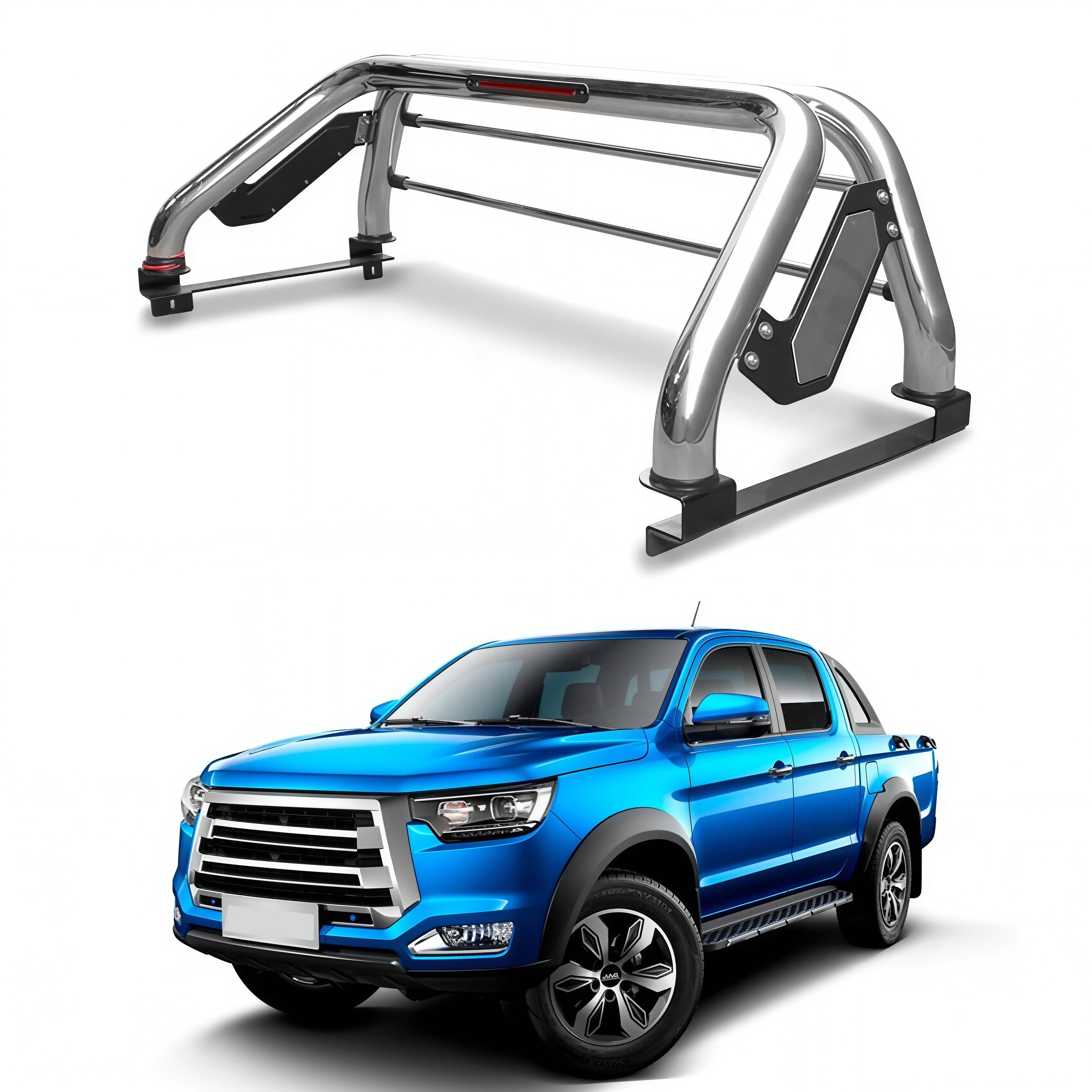 High Quality Stainless Steel Anti Sport Truck Bed Roll Bar Pickup Truck Spare Accessories for Hilux Revo Vigo Ranger