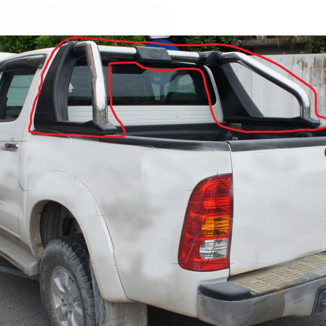 Hot Selling Sports Stainless Steel Rear Rollbar Truck Bed Roll Bar Universal for Mitsubishi Triton L200 Hilux Revo Navara Np300 Ranger Pickup