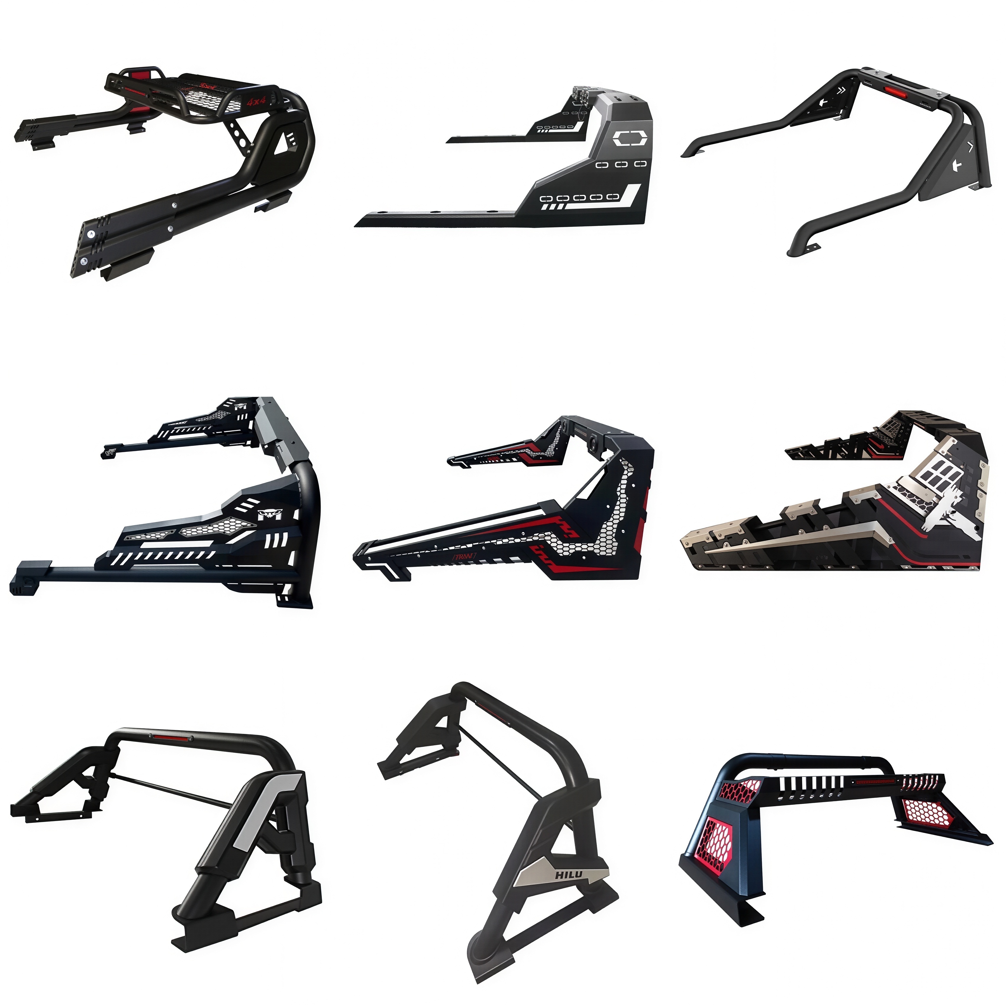 4X4 Offroad Accessories Universal Steel Truck Bed Roll Bar for Hilux F150 Ranger T6 T7 T8 Pickup Accessories