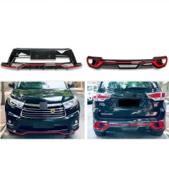 Youngsoul Fashionable New Design Car Bumper High Quality Plastic Body Kit Front and Rear Bumper for Highlander 2015
