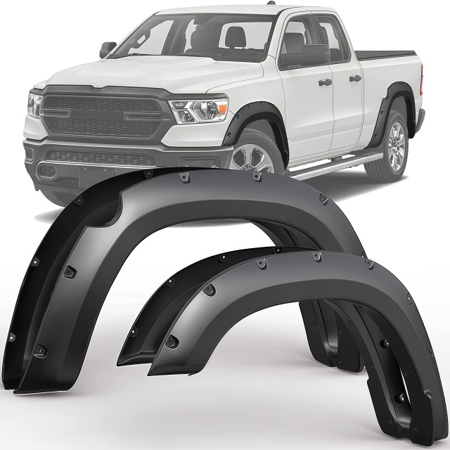 for RAM1500 2019+ off Road Accessories Wheel Fender Flare Arch Fender Flares Spare Parts