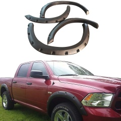 ABS Fender Flares for RAM1500 2009-2014 Universal Model Decoration Car Wheel Side Fenders Vents Trim