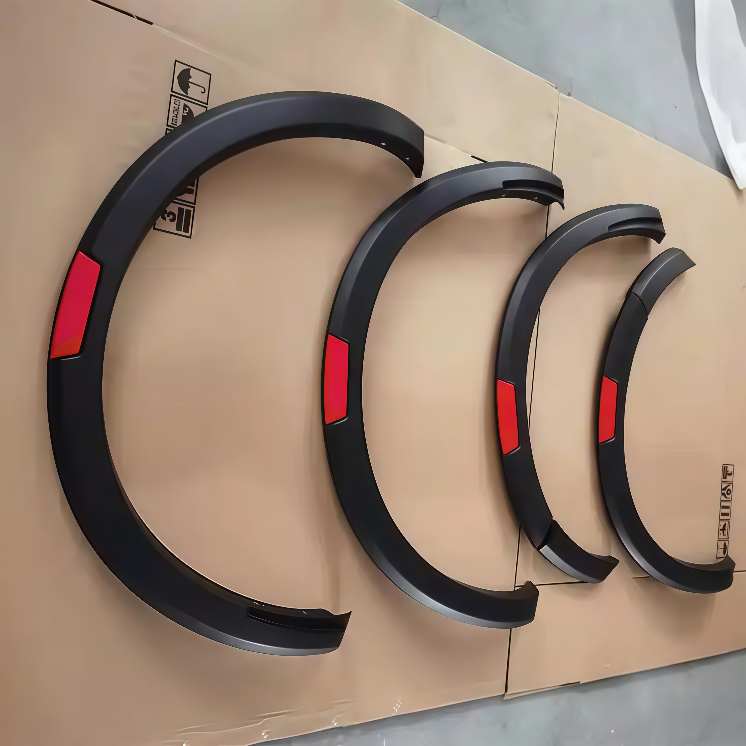 Offroad SUV Car Fender Flares 4X4 Auto Parts Wheel Arch Fender Flares with LED Lights for Navara Np300