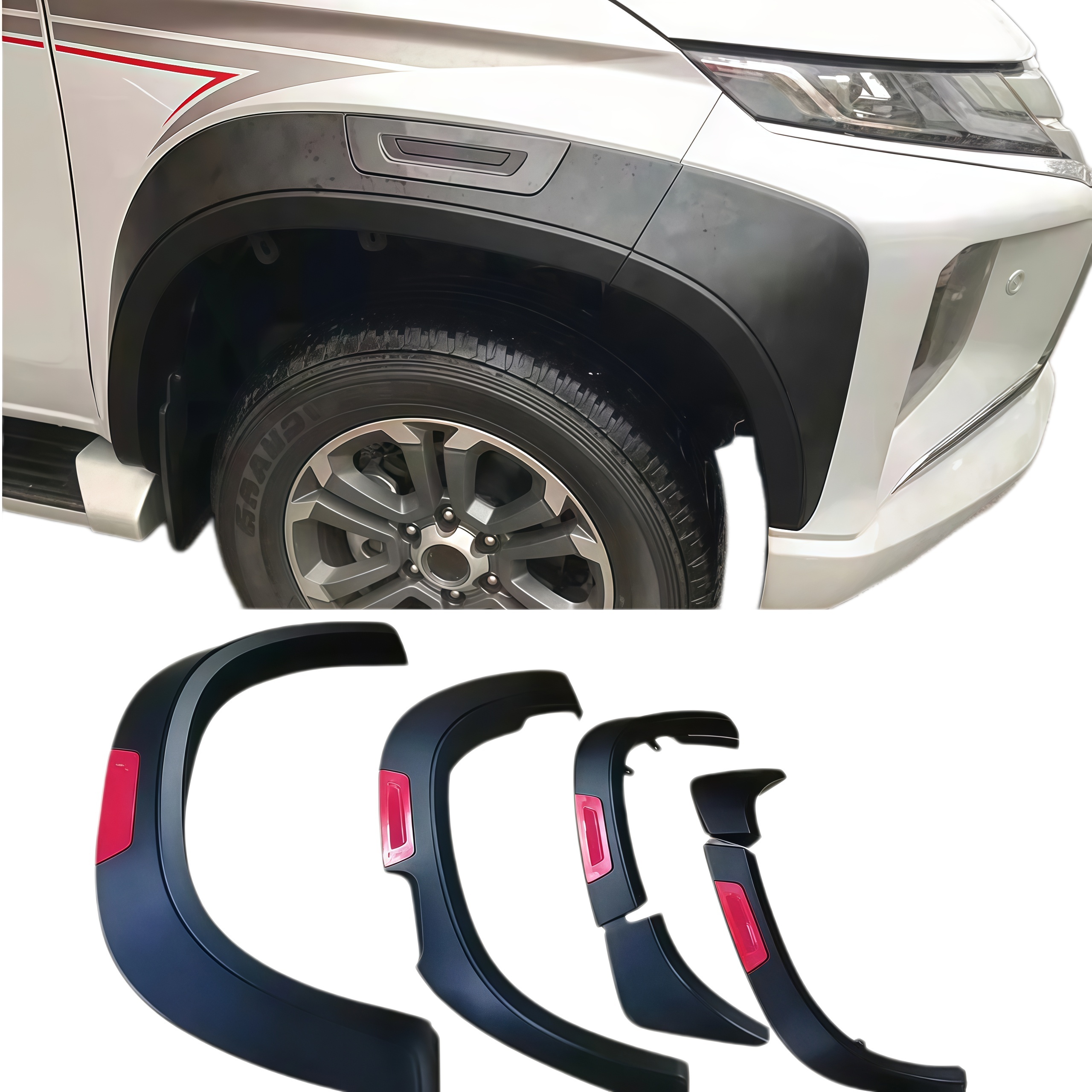 Factory Wholesale New Arrival ABS Wheel Fender Wheel Arch Fender Flares for Mitsubishi Triton L200