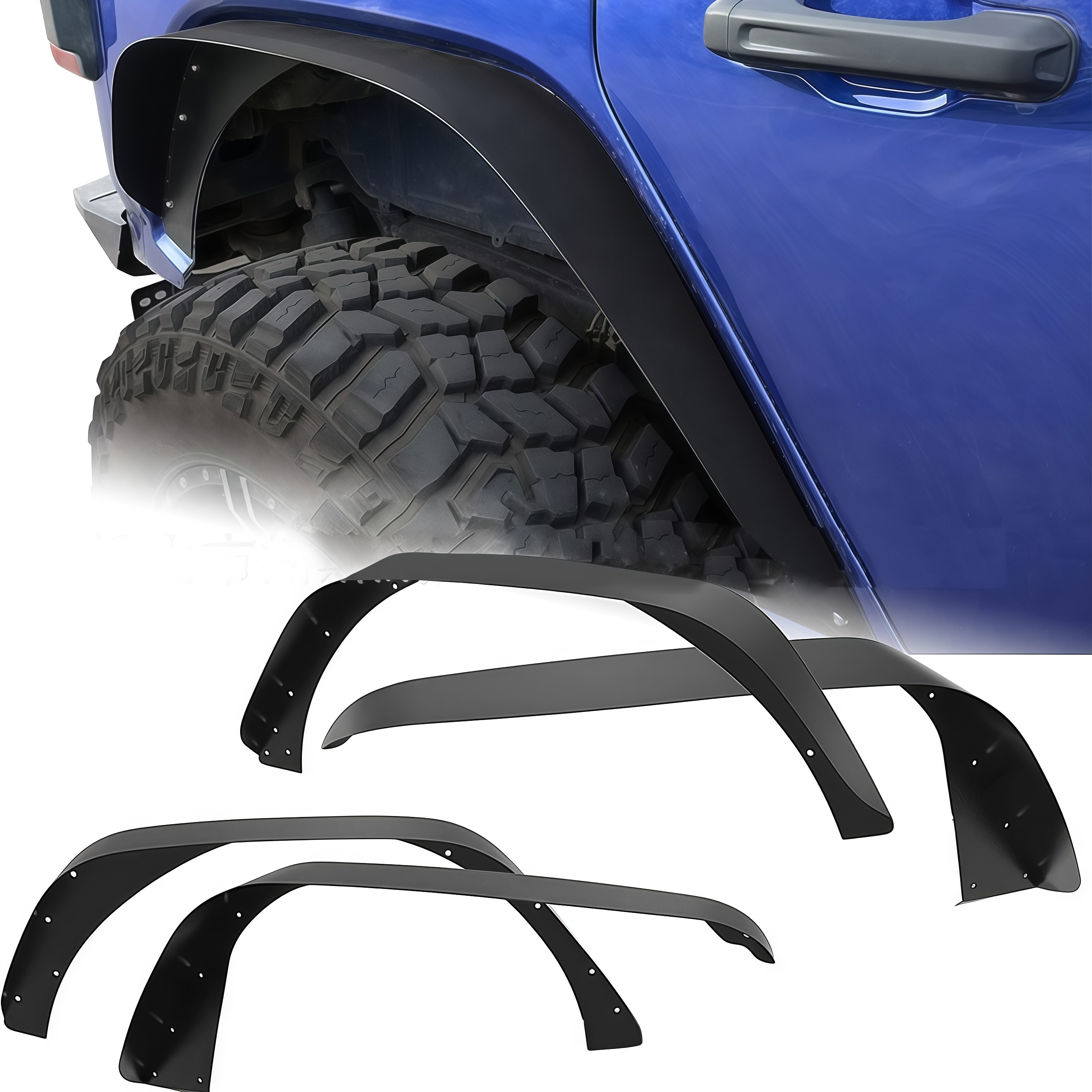 4X4 Modified Width Wheel Arch Fender Flare Wheel Arch Trim Fender Flares Facelifting Mud Dust Protector
