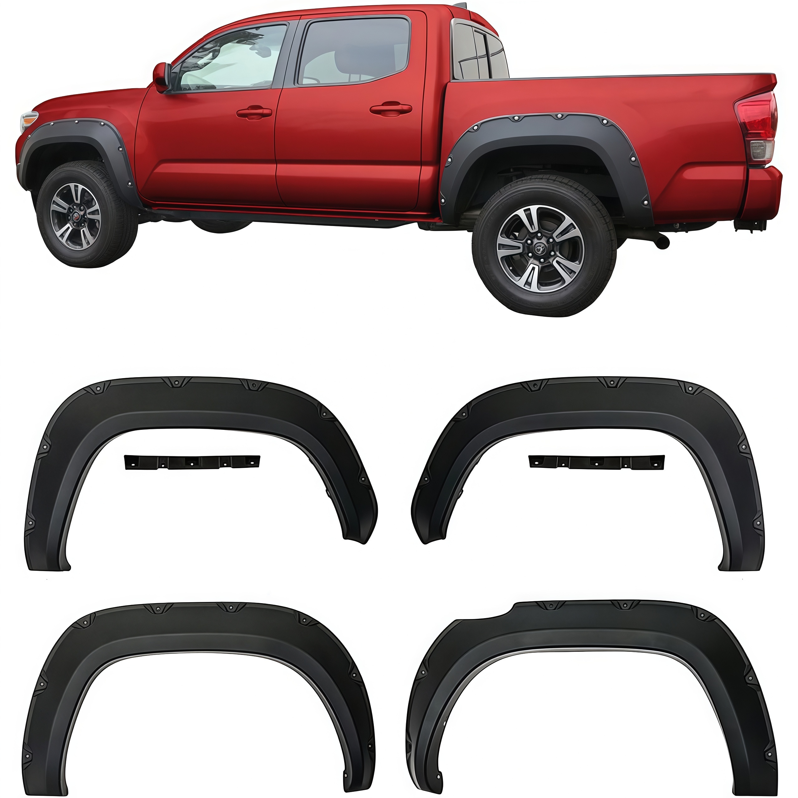 Auto Spare Parts Fender Flares for Tundra Truck ABS 4X4 off Road Wheel Arch Flares for Tundra