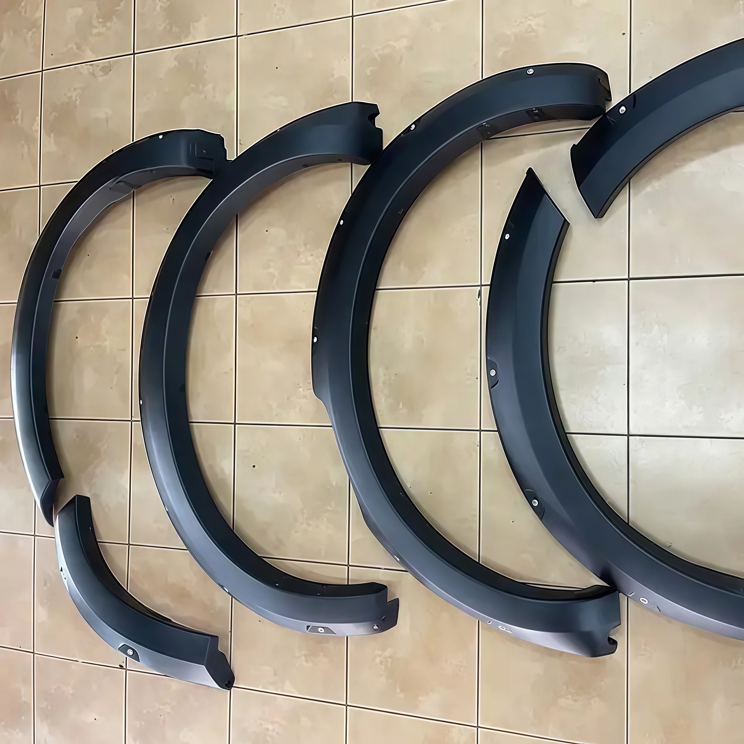 Car 4PCS Wheel Side Protector 6" Trim Matte Black Wheel Fender Flares for Nissan Navara Np300 2021 Fender Flares
