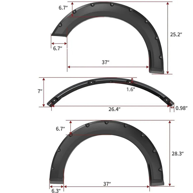 Modified Automotive Parts Front Fender Flares Body Kit Body Spare Parts for F150 2021 2022
