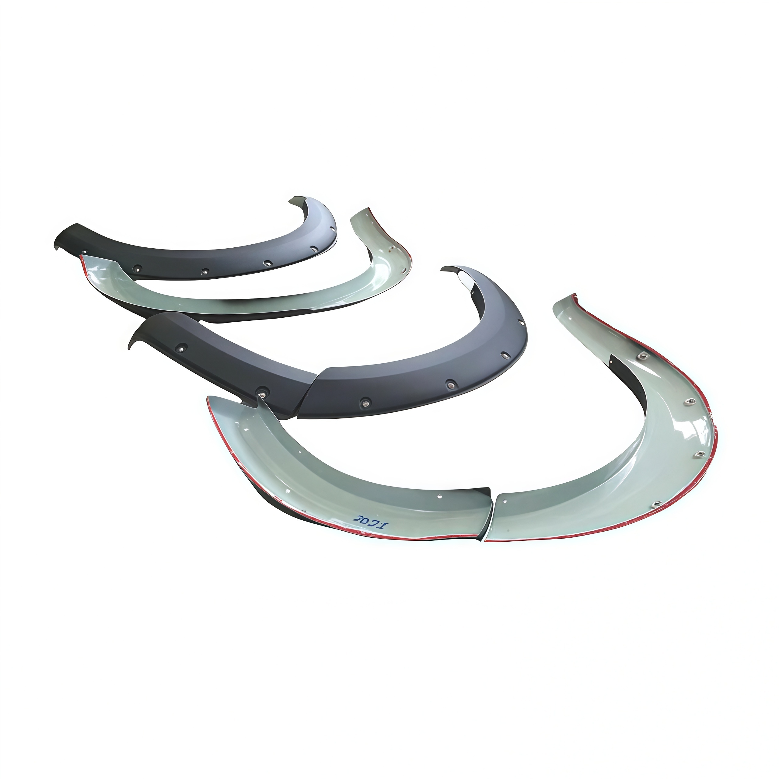 Car 4PCS Wheel Side Protector 6" Trim Matte Black Wheel Fender Flares for Nissan Navara Np300 2021 Fender Flares