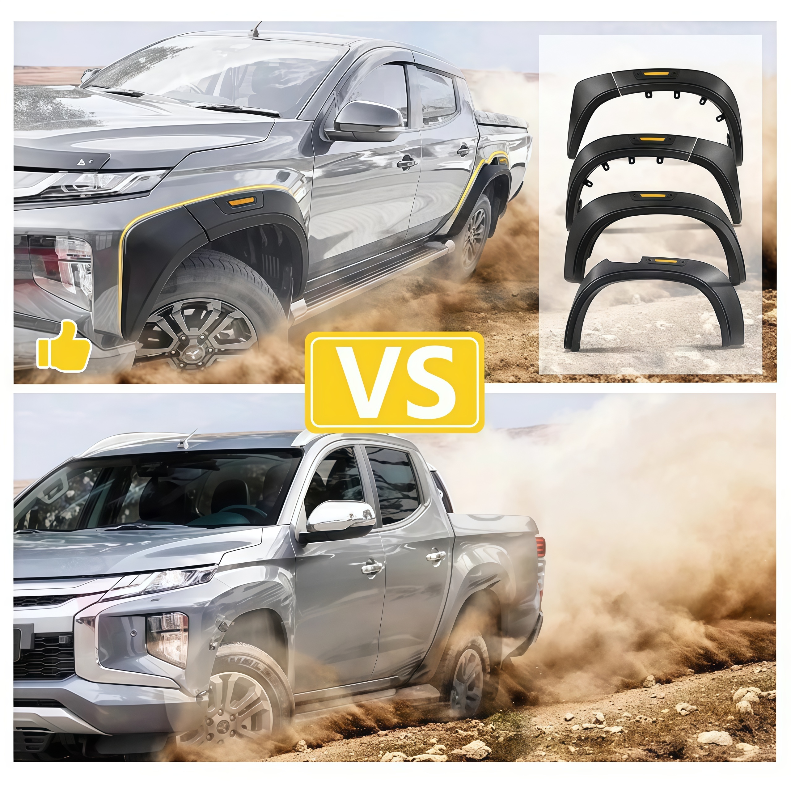 High Quality 4X4 Pickup Accessories ABS Wheel Fender Flares for Navara Np300 Fender Flare Spare Parts