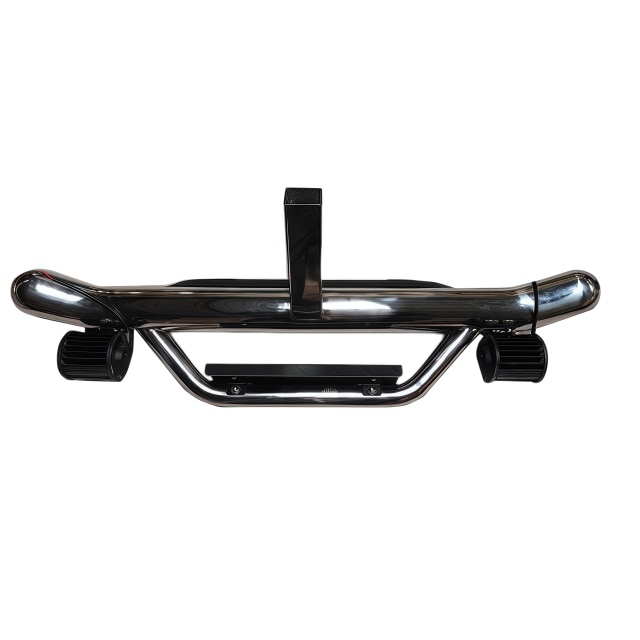 OEM ODM Car Exterior Accessories Universal Stainless Steel Rear Step Bumper Bar with Lights for Hilux Revo Pajero