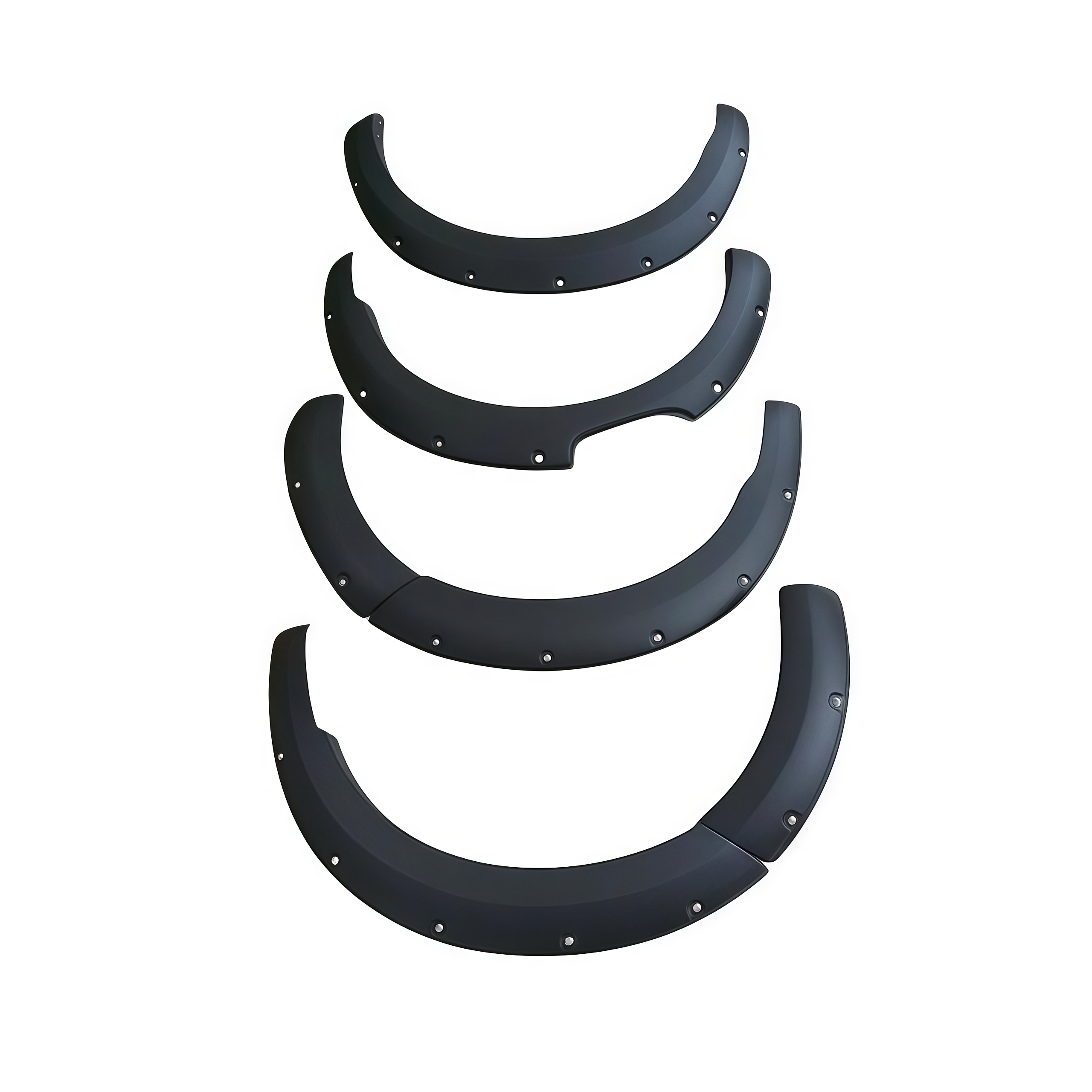Car 4PCS Wheel Side Protector 6" Trim Matte Black Wheel Fender Flares for Nissan Navara Np300 2021 Fender Flares