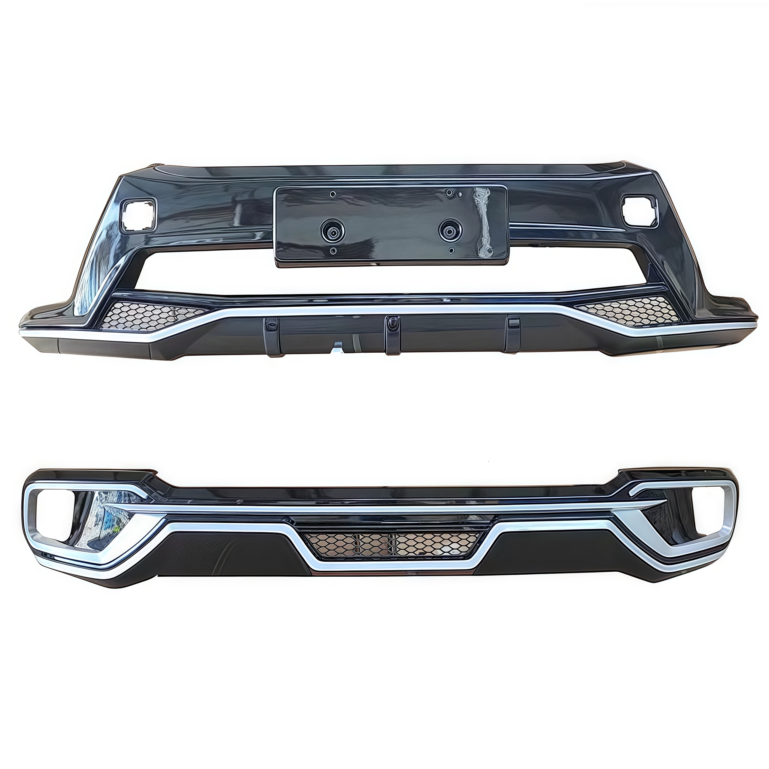 Car Rear Front Bumper Auto Front Bumper Factory Wholesale Front and Rear Bumper for Highlander 2015+ Plastic Original Size