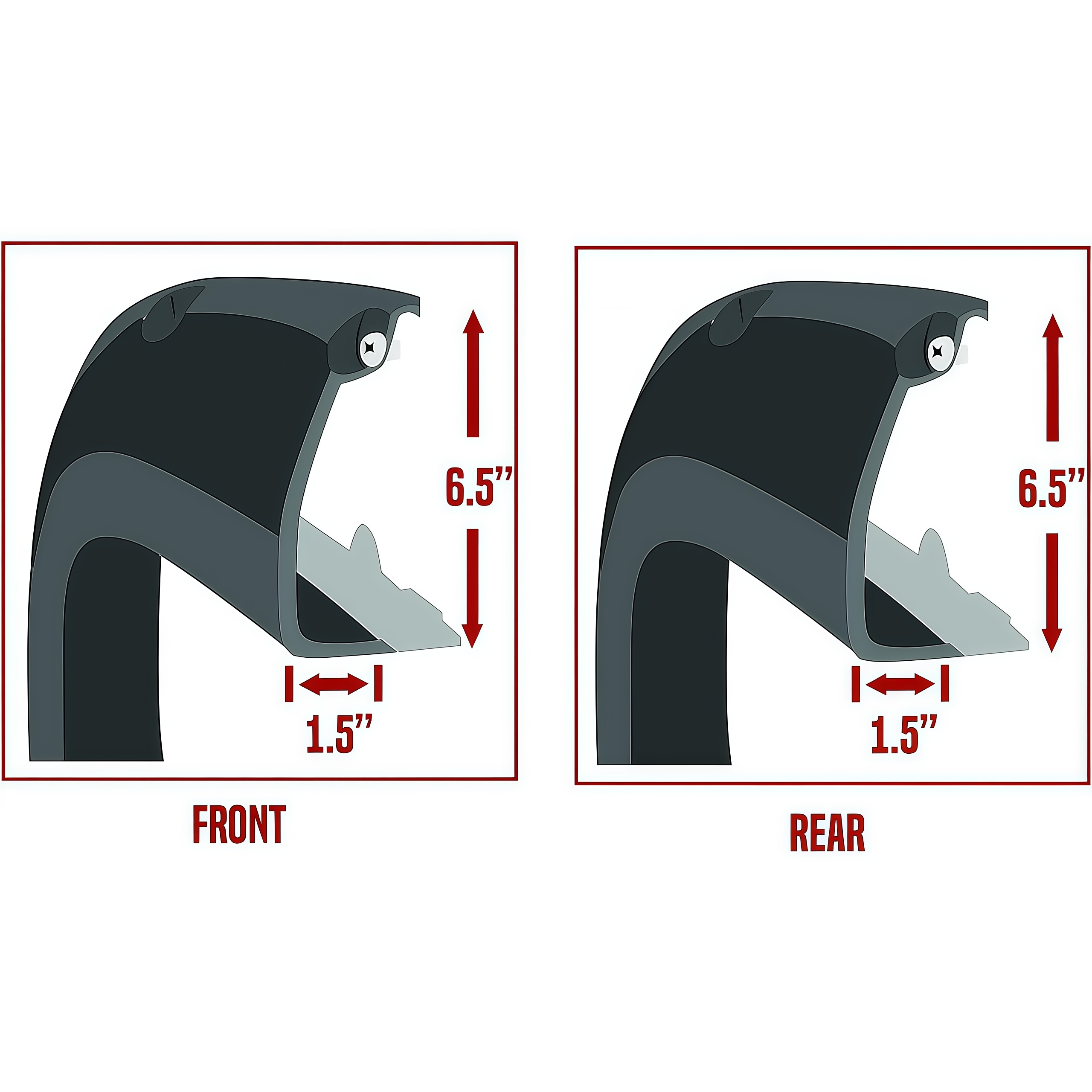 Auto Spare Parts Fender Flares for Tundra Truck ABS 4X4 off Road Wheel Arch Flares for Tundra