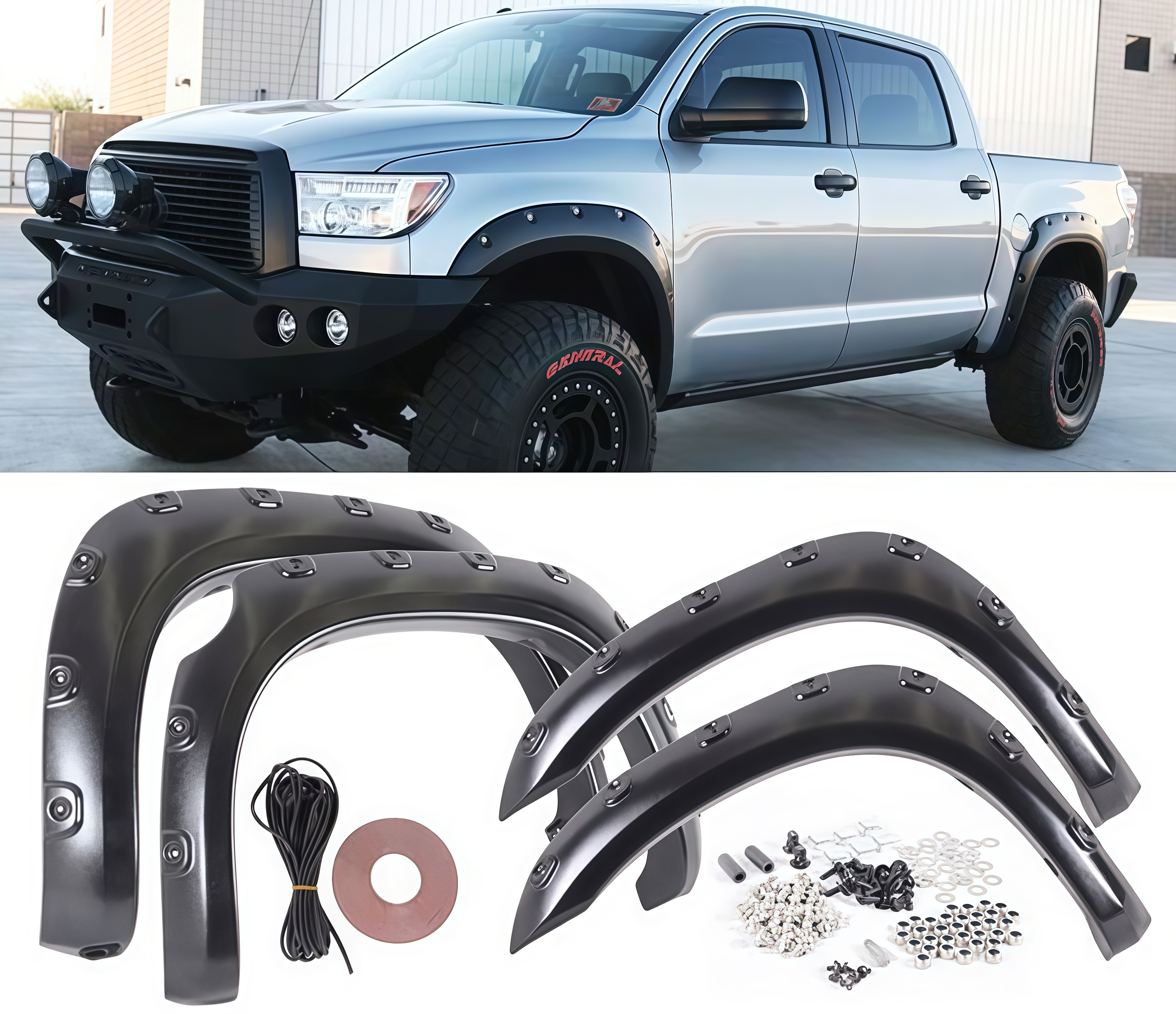 Wholesale Bodykits Fender Flare Liner Storm Fender Flare Spare Accessories for Tundra 2014-2020