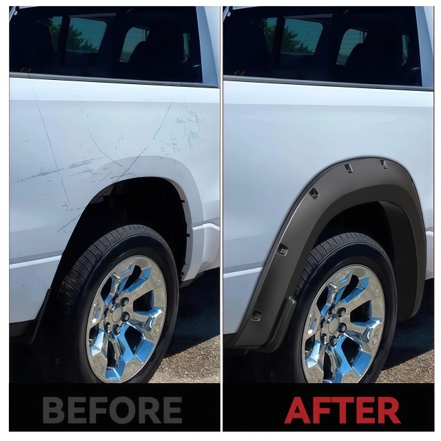 for RAM1500 2019+ off Road Accessories Wheel Fender Flare Arch Fender Flares Spare Parts