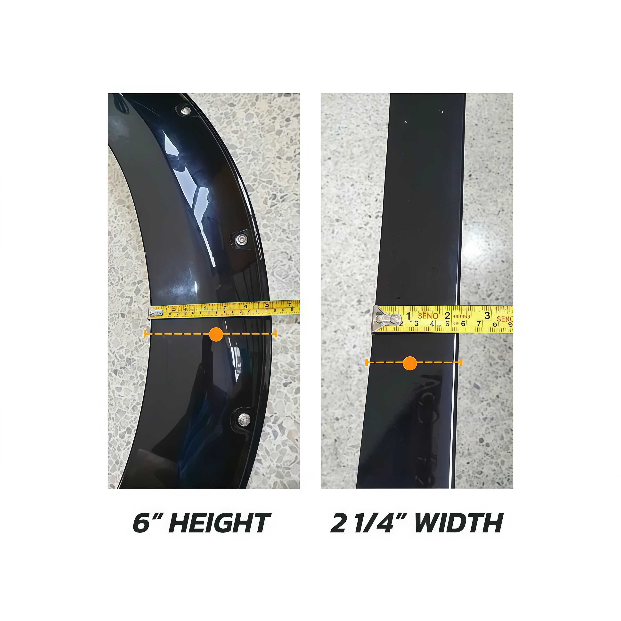 Car 4PCS Wheel Side Protector 6" Trim Matte Black Wheel Fender Flares for Nissan Navara Np300 2021 Fender Flares