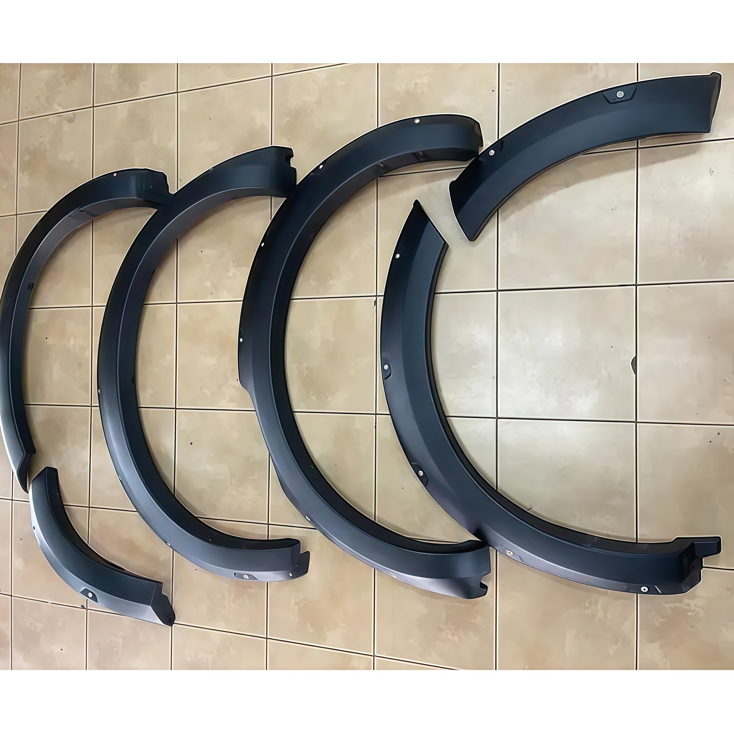 Car 4PCS Wheel Side Protector 6" Trim Matte Black Wheel Fender Flares for Nissan Navara Np300 2021 Fender Flares