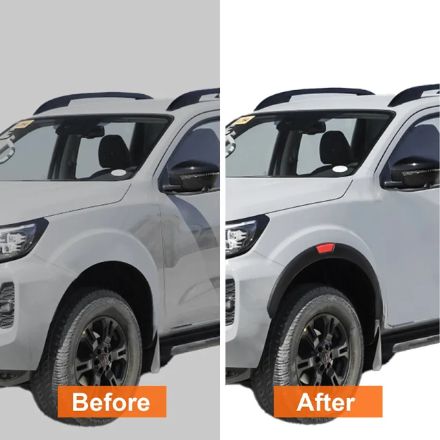 Pickup Exterior Accessories Wheel Arch Fender Flares for Nissan Navara Np300 Frontier 2021 2024 Fender Flares