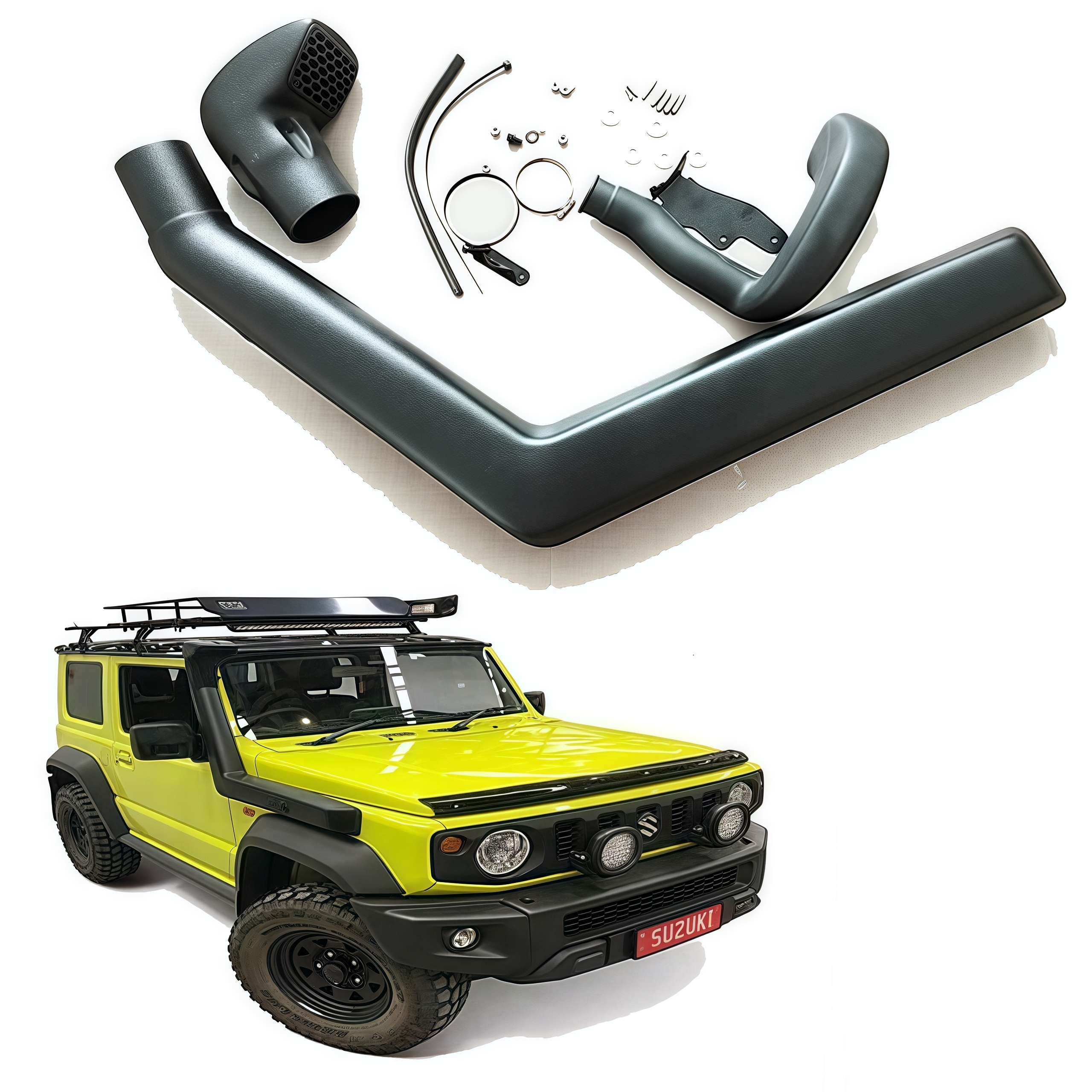Factory Made Pick up Truck Spare Accessoires Snorkel Universel 4WD 4X4 Car Snorkel for Jimny 2019-2021