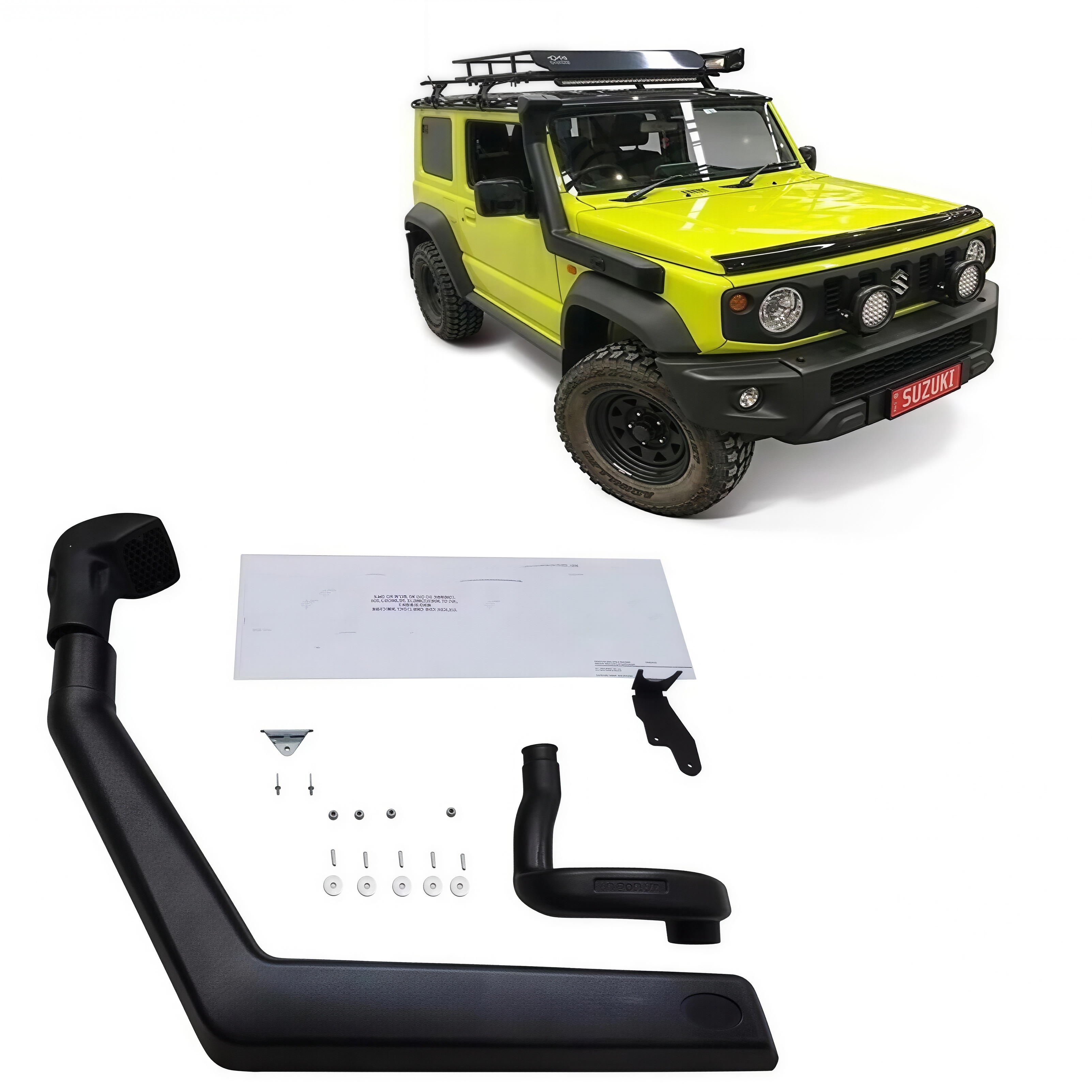Factory Made Pick up Truck Spare Accessoires Snorkel Universel 4WD 4X4 Car Snorkel for Jimny 2019-2021