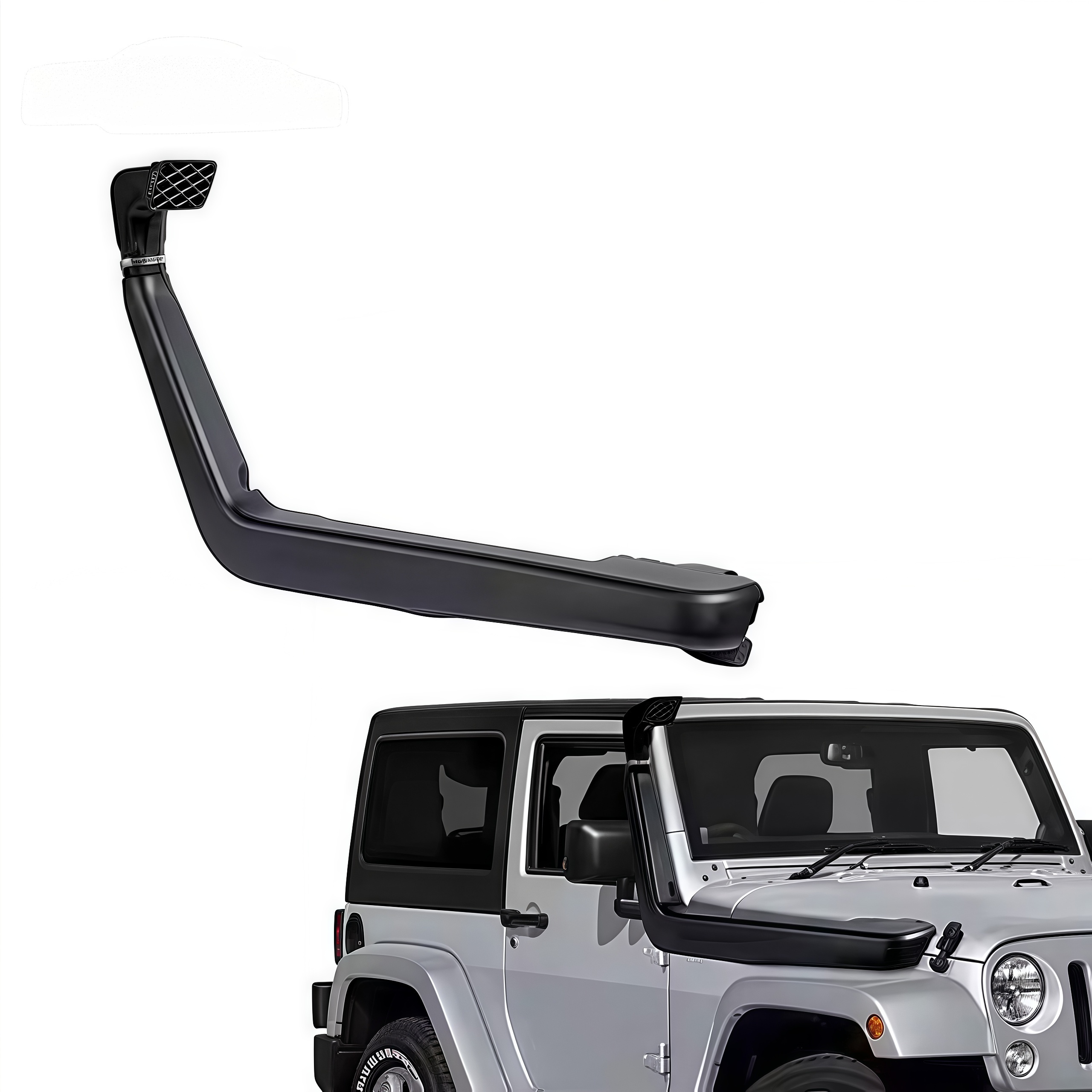 High Performance 4X4 Pickup Truck Air Flow Car Snorkel Kit for Jeep Jk Right 2006-2011
