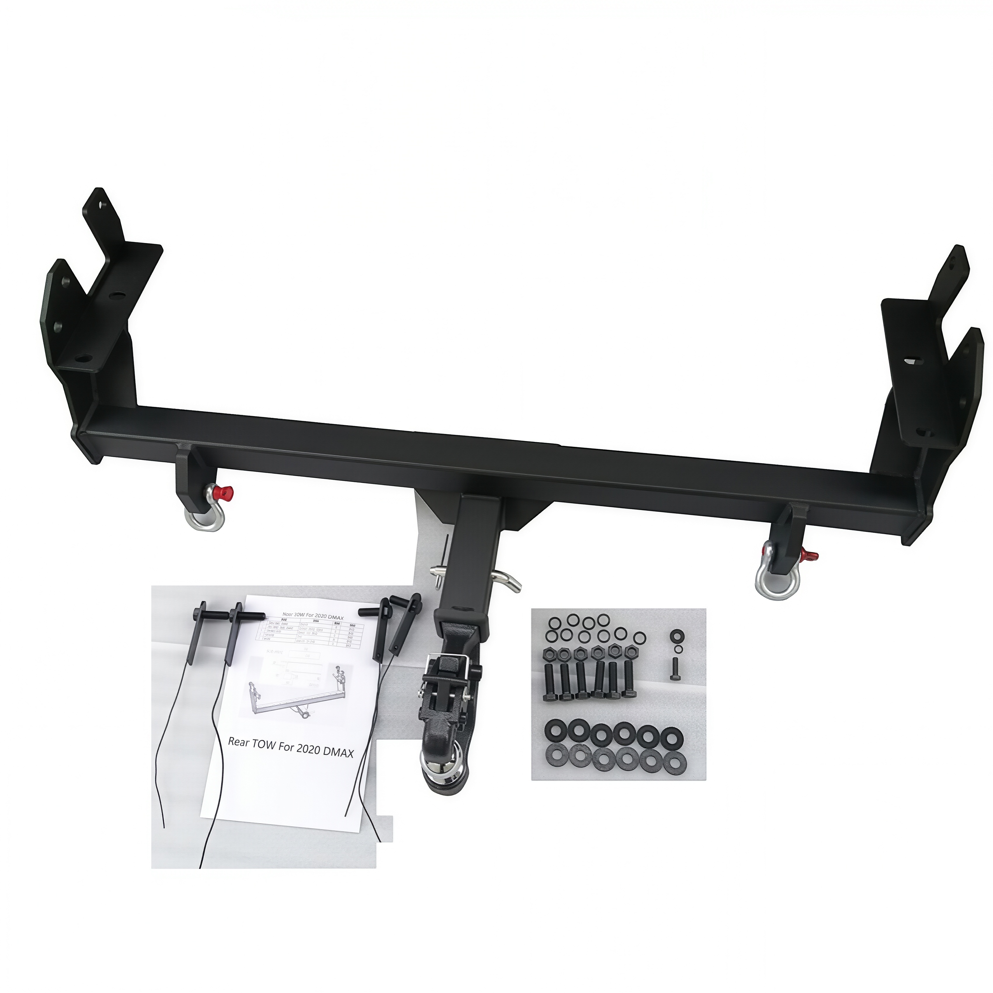 Pickups Truck Towing Connector Hook Rear Hitch Receiver Trailer Tow Bar Auto Accessories for Isuzu Dmax