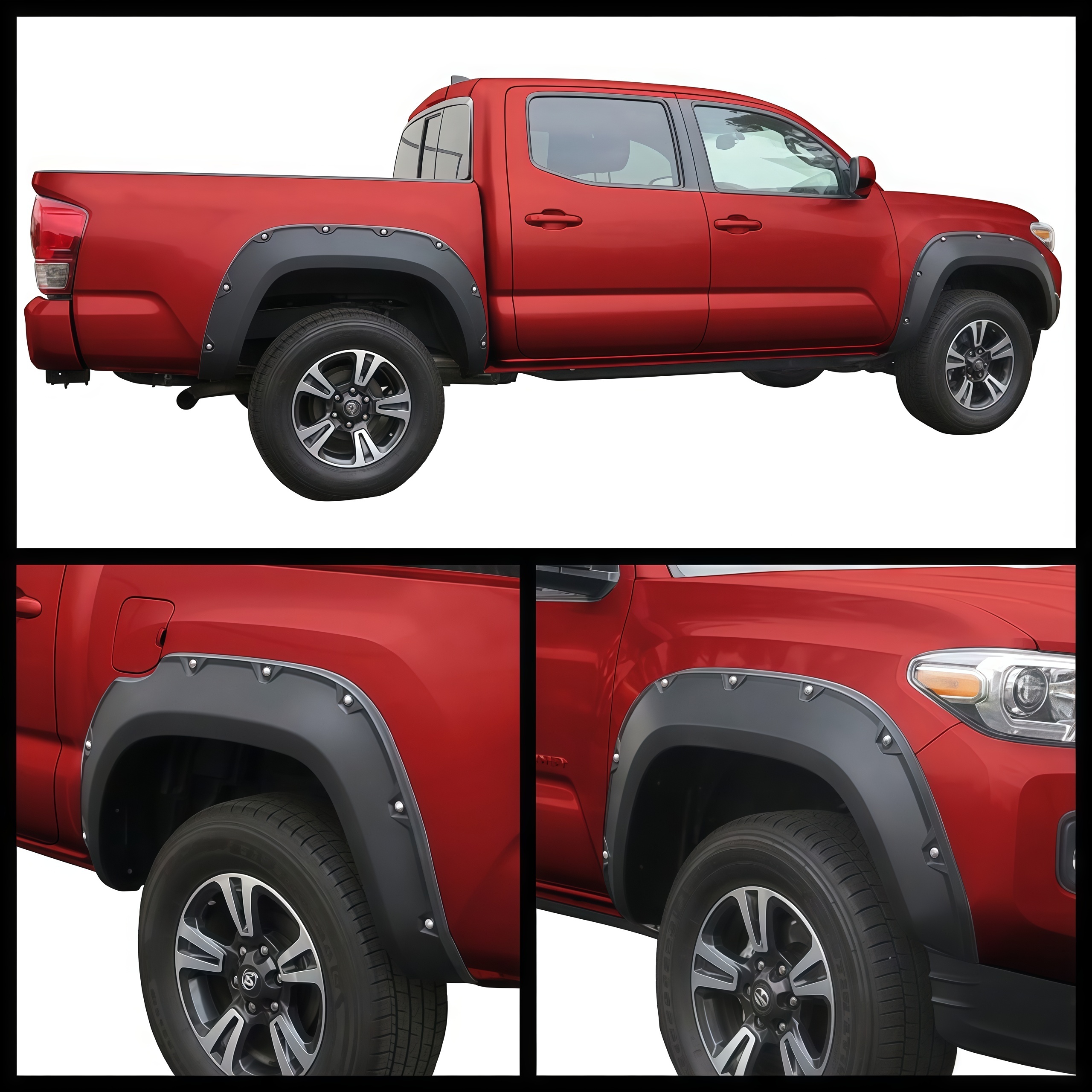4X4 Auto Part Accessories Wheel Arch Fender Flares Auto Fenders for Toyota Tacoma 2016-2021