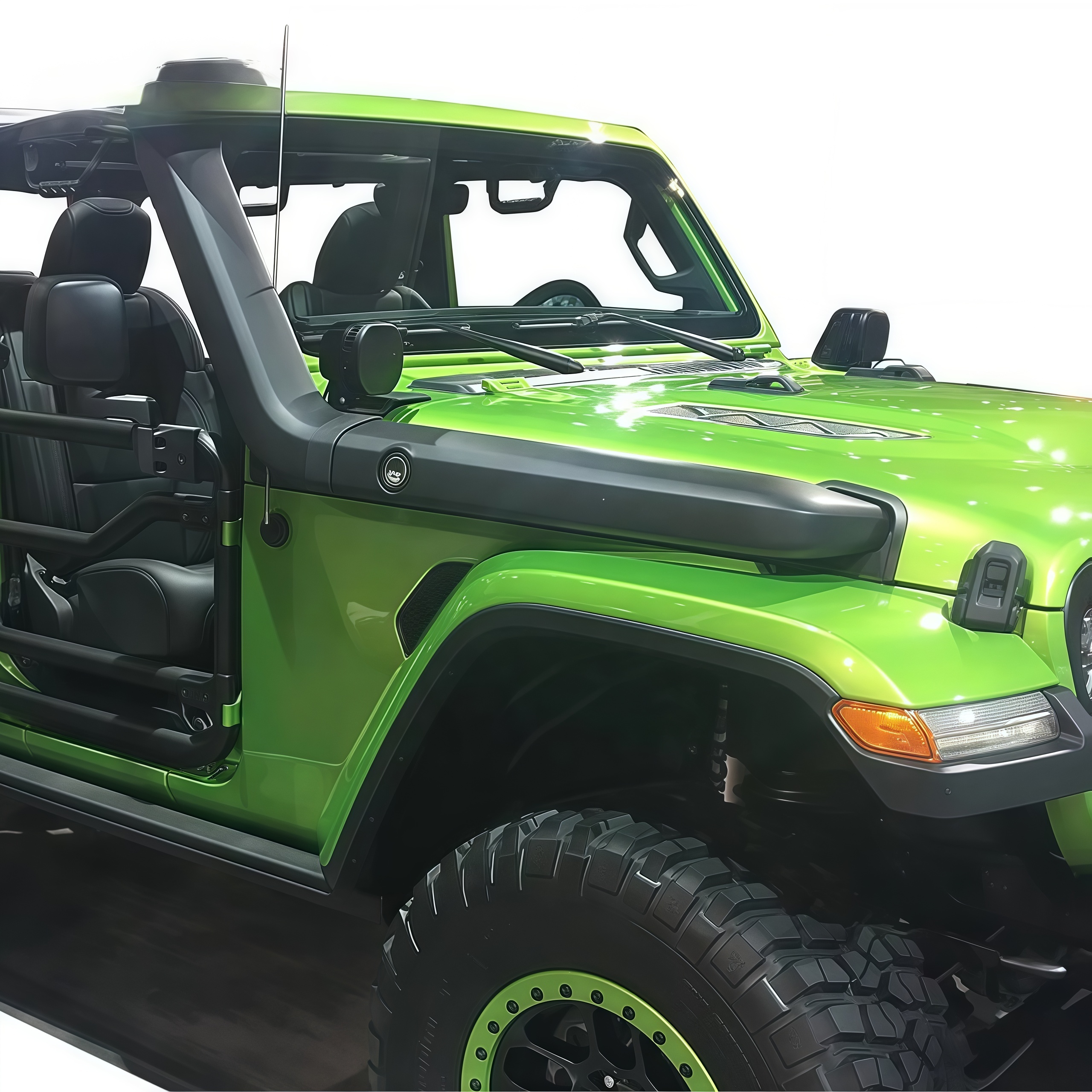 Auto Air Intake ABS Plastic Snorkel Kit Offroad Truck Body Accessories for Jeep Jl 2018