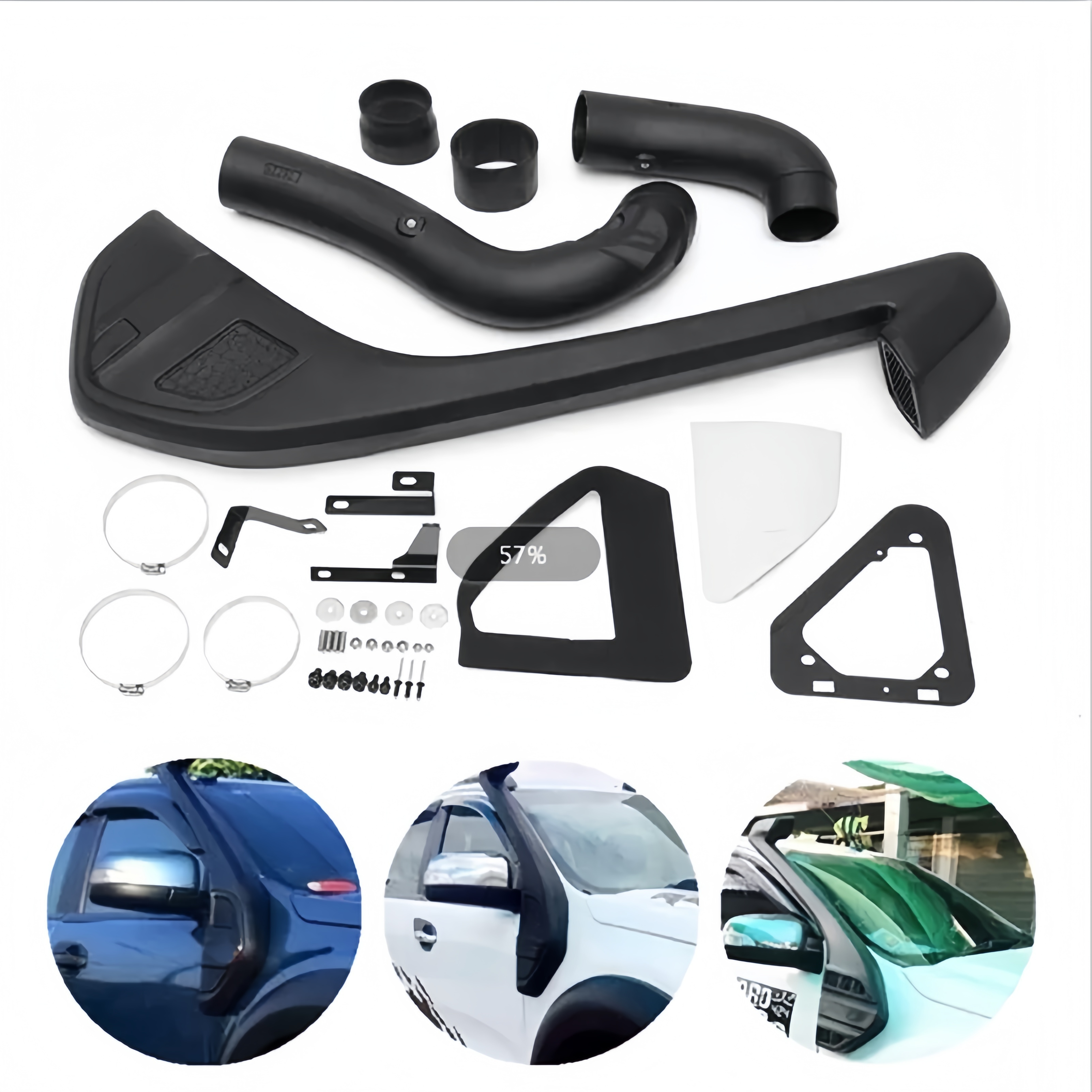 Factory 4X4 Pickup Truck Car Air RAM Intake Snorkel Car Accessories Snorkel 4WD for Ford Ranger T6 2012-2014