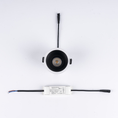 Embedded anti glare COB spotlight