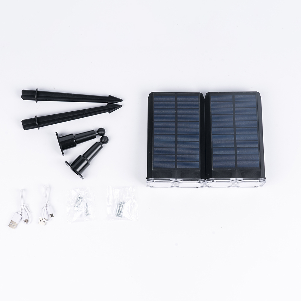 Solar-powered outdoor tree motion sensor lights