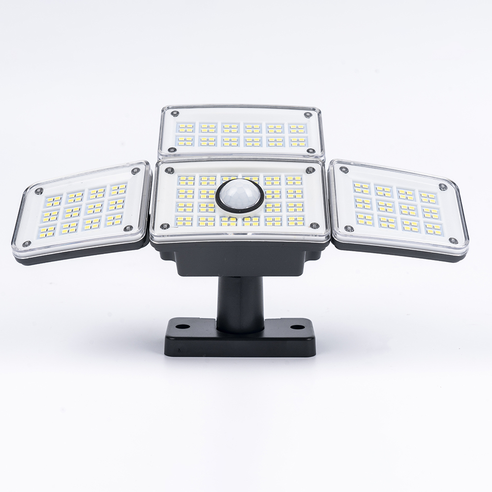 Solar-powered garage/road/courtyard wall motion sensor lights