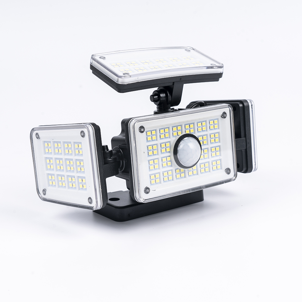Solar-powered garage/road/courtyard wall motion sensor lights