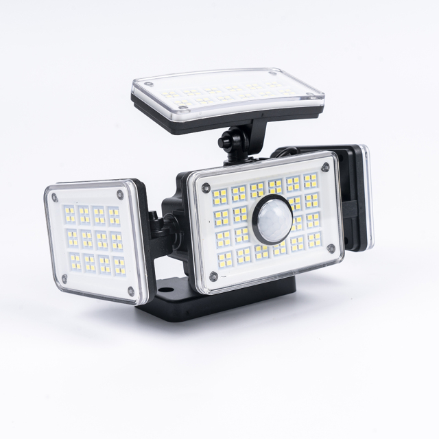 Solar-powered garage/road/courtyard wall motion sensor lights