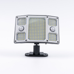Dual-sensor solar split wall lights with  remote control