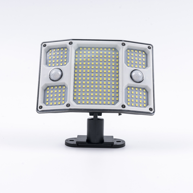Dual-sensor solar split wall lights with  remote control