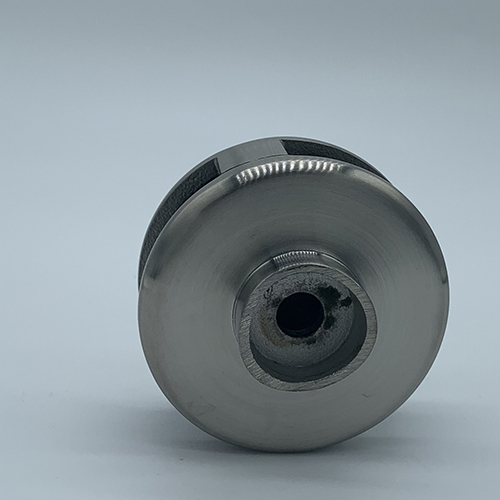 Abrazadera para barandilla de vidrio redonda de 180 grados