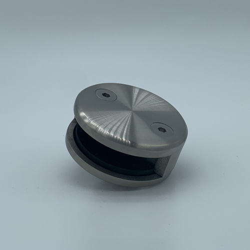 Abrazadera para barandilla de vidrio redonda de 180 grados