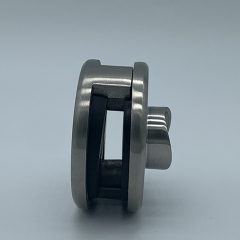 Abrazadera para barandilla de vidrio redonda de 180 grados