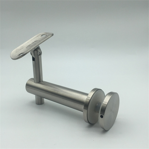 Soporte de pasamanos ajustable para montaje en vidrio