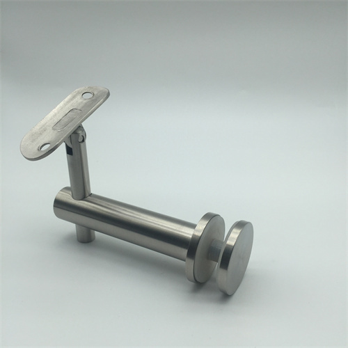 Soporte de pasamanos ajustable para montaje en vidrio