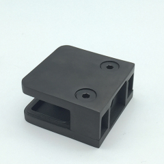 Black Matte Square Glass Clamp