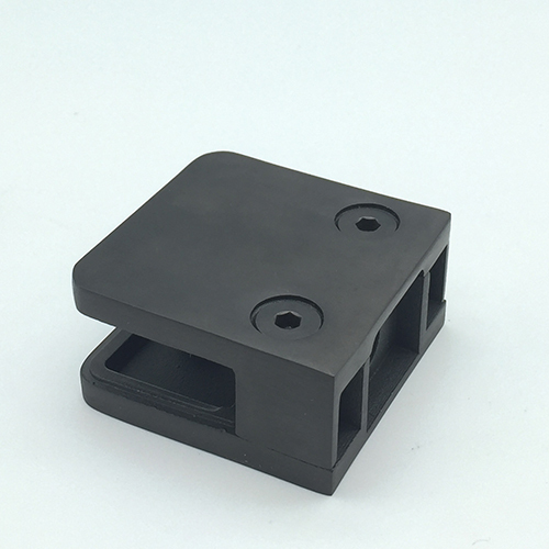 Black Matte Square Glass Clamp
