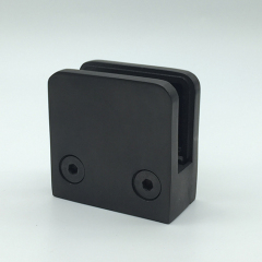Black Matte Square Glass Clamp