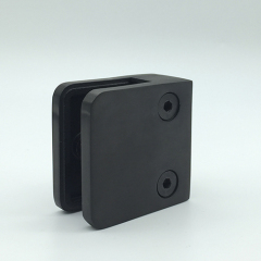 Black Matte Square Glass Clamp