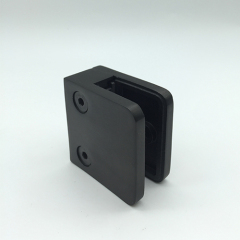 Black Matte Square Glass Clamp
